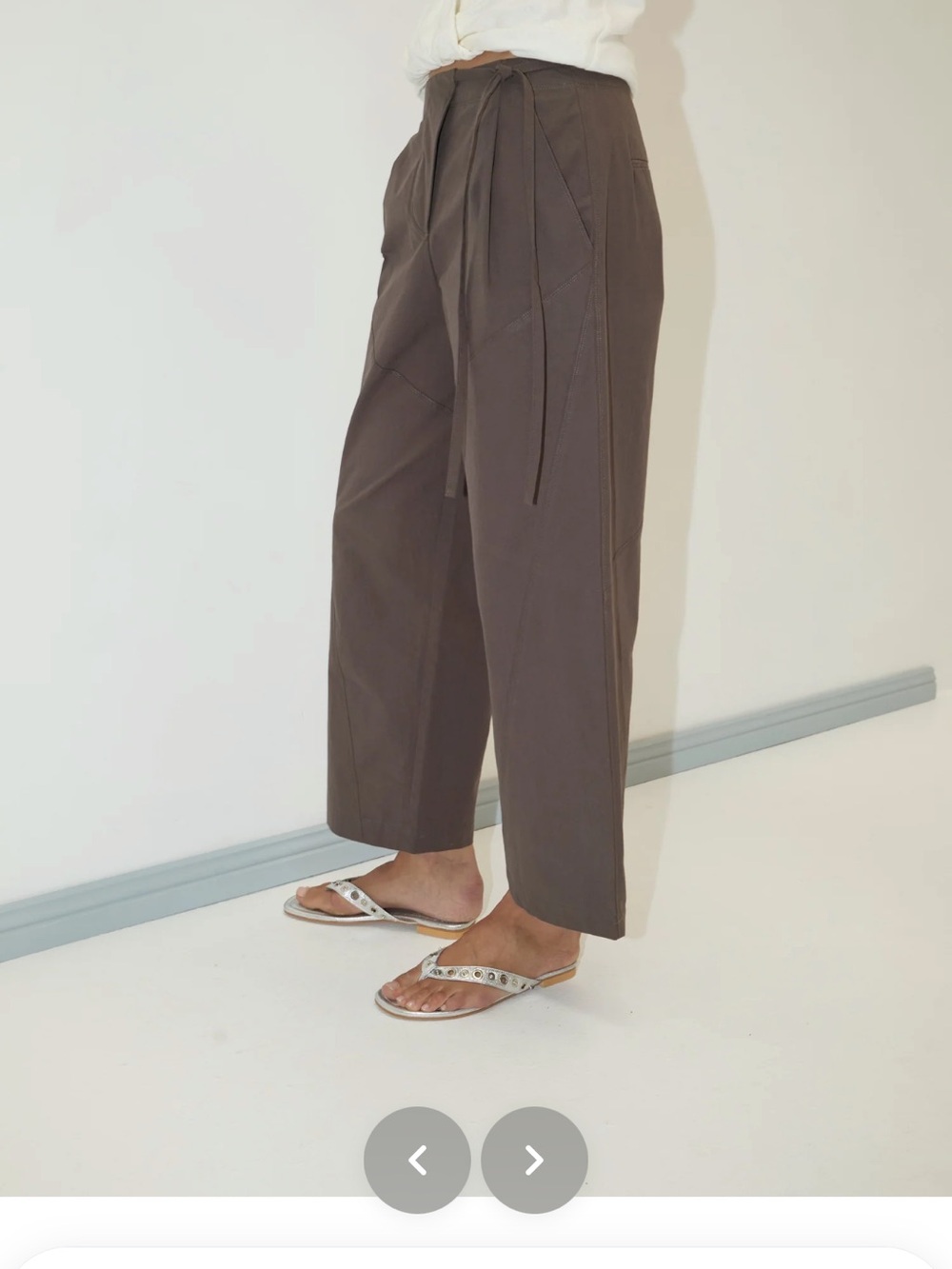 Deiji studios flag tie pants